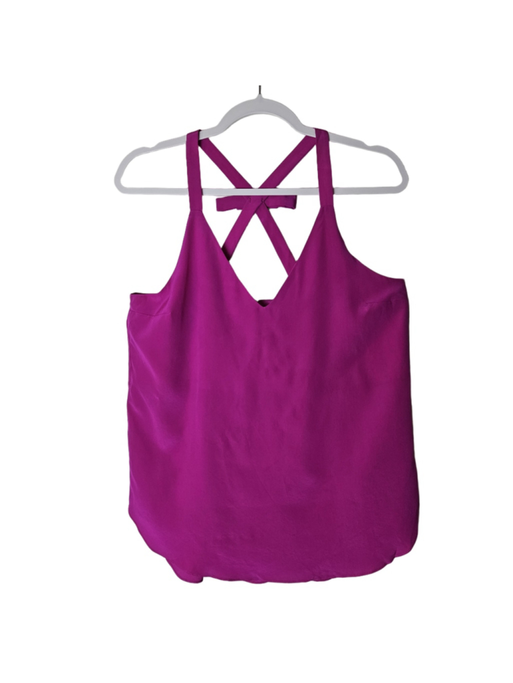 Amanda Uprichard 100% Silk Tank Top with bow Size M